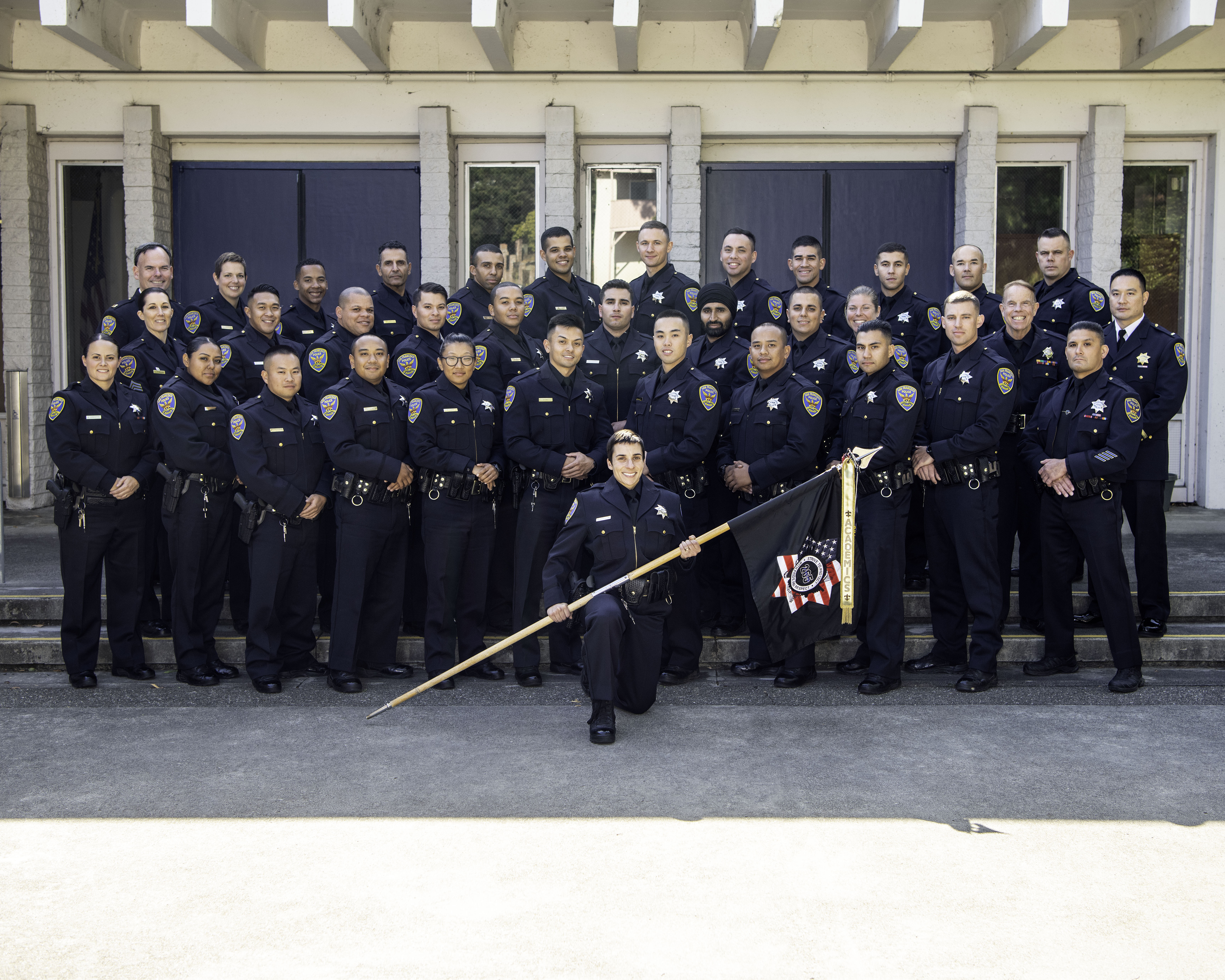 Photo of the San Francisco Police Academy's 265th Recruit Class Graduation