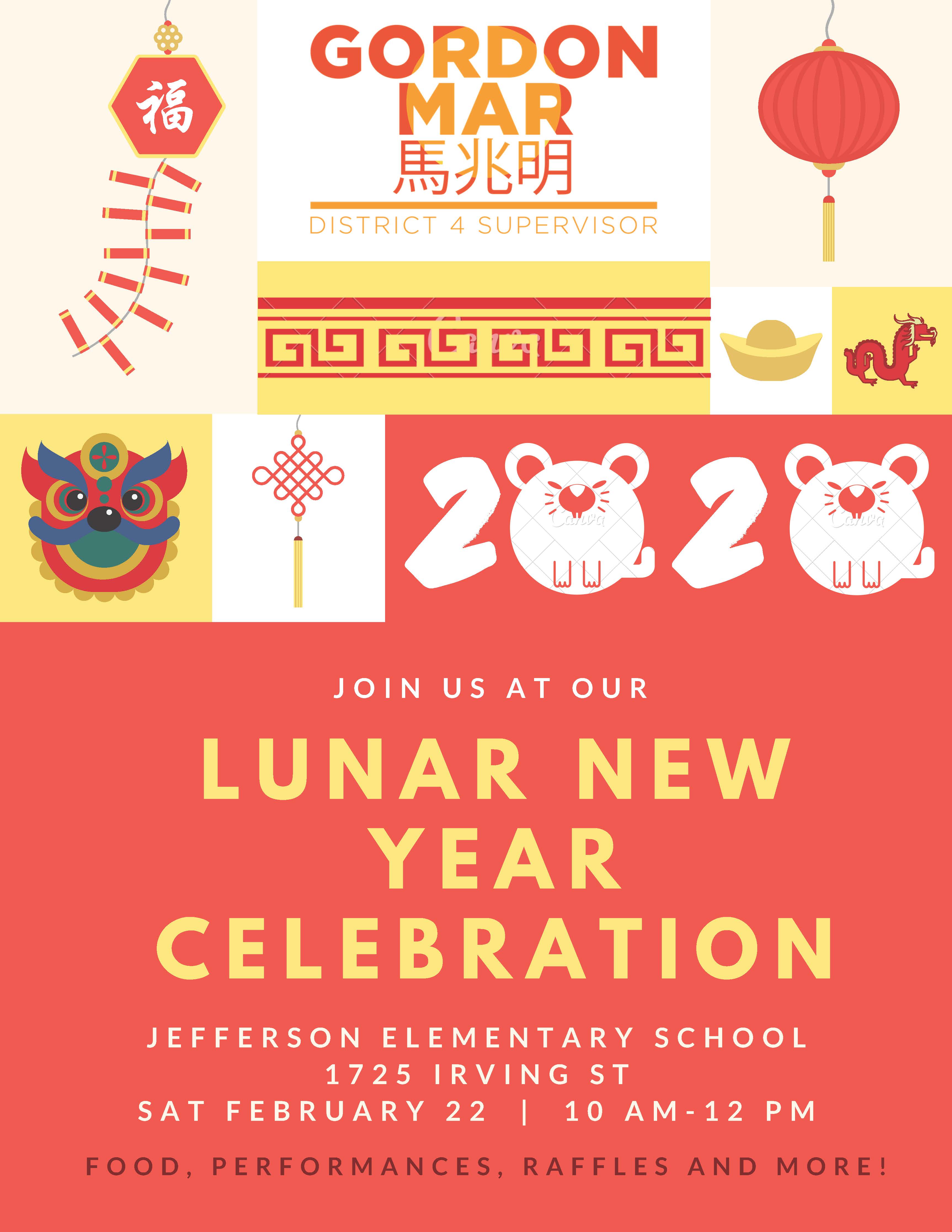 Flyer for Lunar New Year Celebration