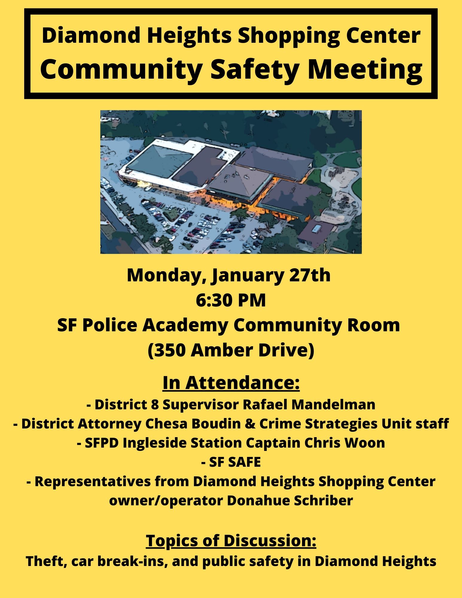 Flyer for Community Meeting