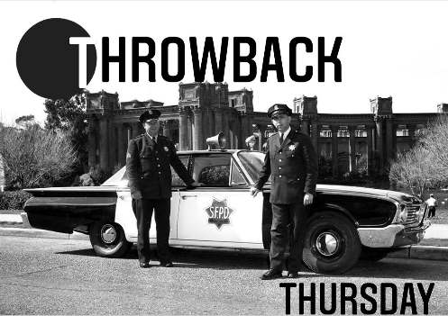 Black and White picture with Throwback Thursday text on the photo