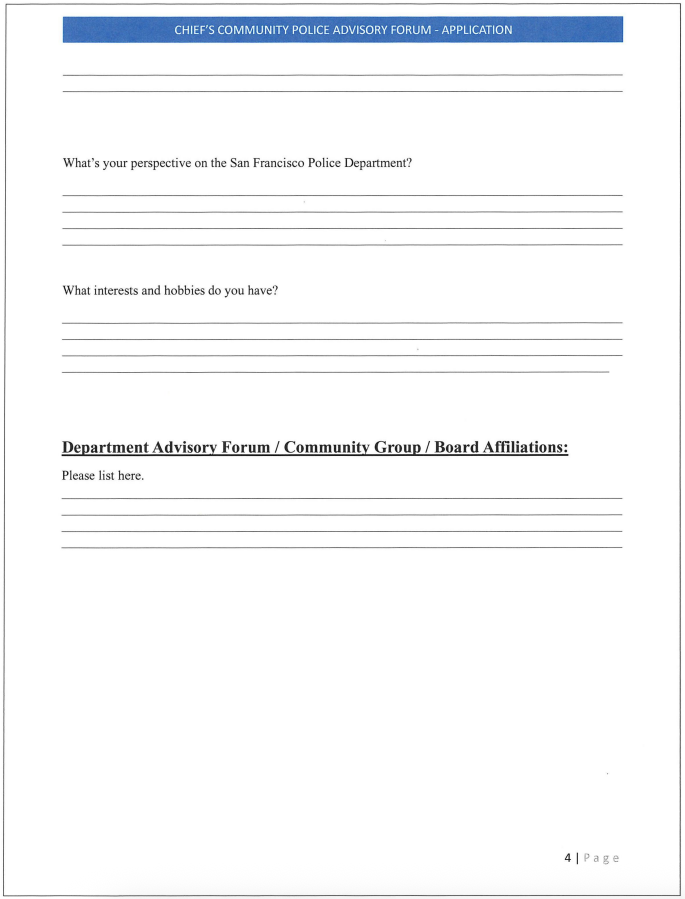 screenshot of CCPAF Application page 4