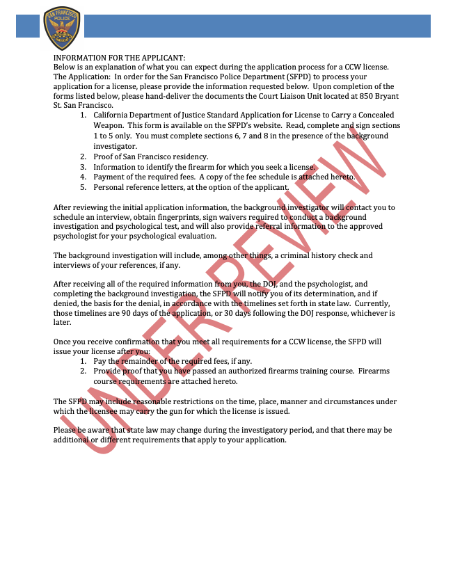 Carrying Concealed Weapon Policy Page 3