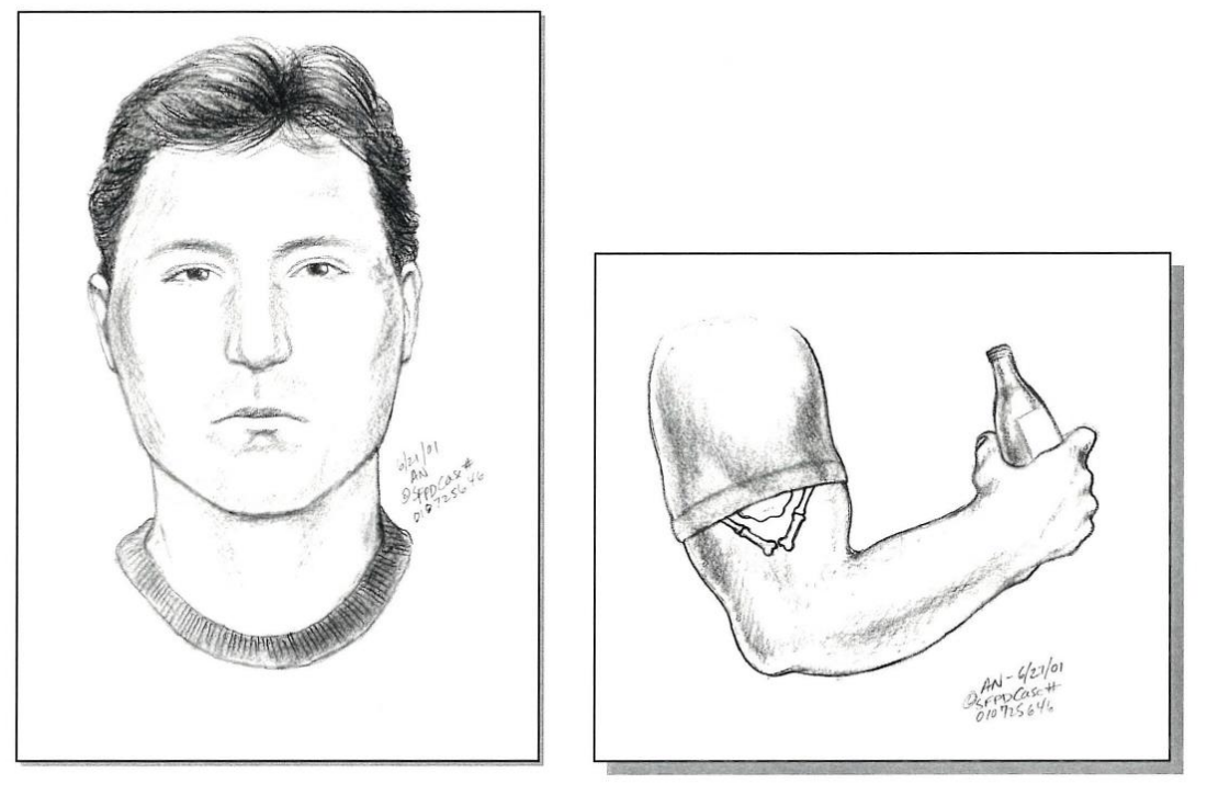 Sketch of Person of Interest in Cold Case