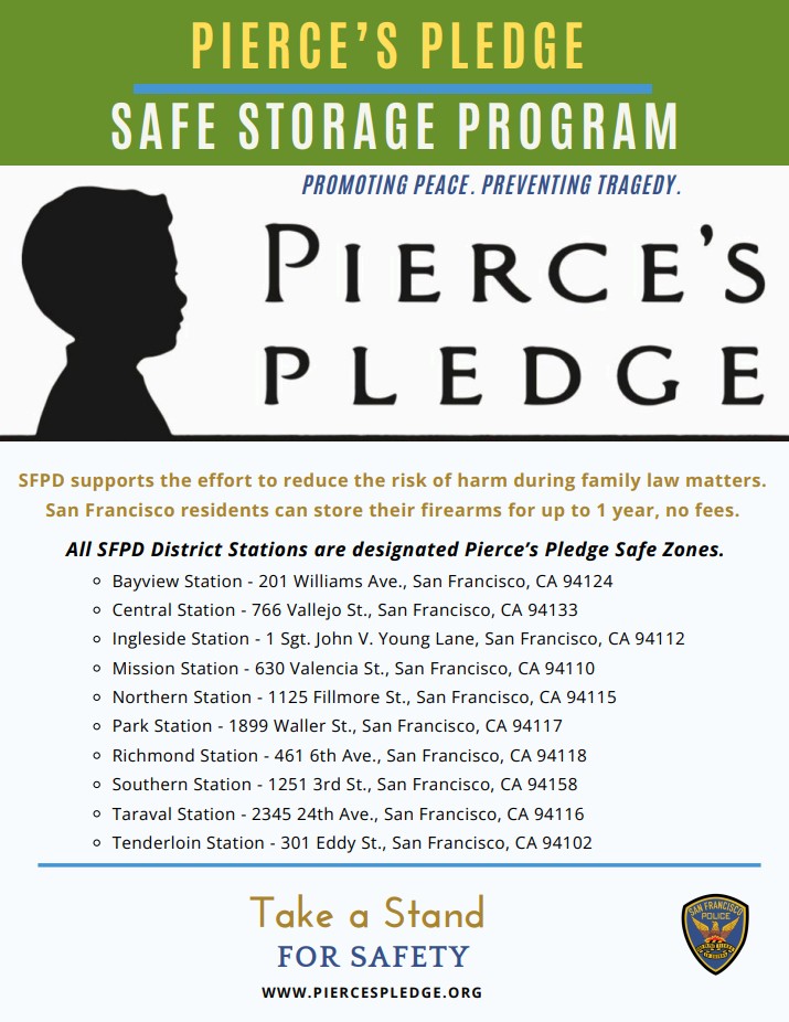 PIERCE’S PLEDGE