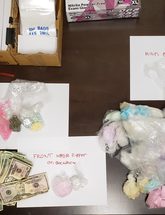 Photo of evidence seized in arrest