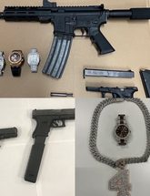Photo of weapon seized during arrest