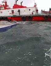 Image of Marine Unit rescue of capsized boat