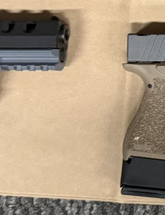 Image of two firearms seized from suspect