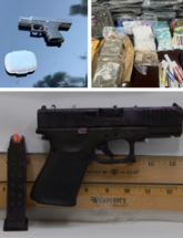 Image of firearms and evidence seized following Operation 'D-Line'