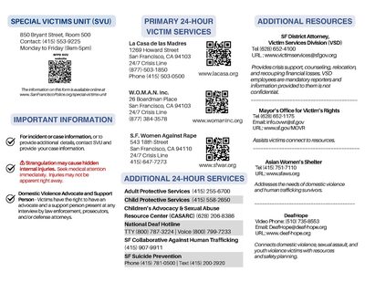 Draft Brochure for Persons Impacted by Crime Page 2