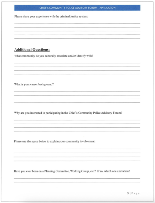 screenshot of CCPAF Application page 3