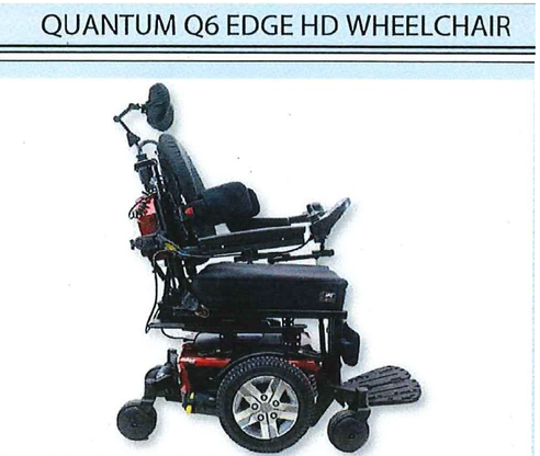 21-044 Quantum Q6 Edge HD Wheelchair