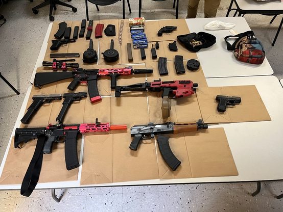 Photo of weapons from news release