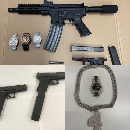 Photo of weapon seized during arrest
