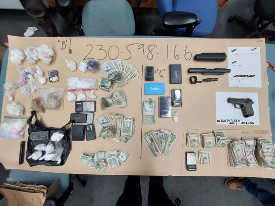 Image of evidence seized during arrest of drug dealer