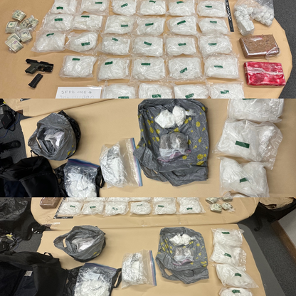 Image of narcotics seized during warrant service