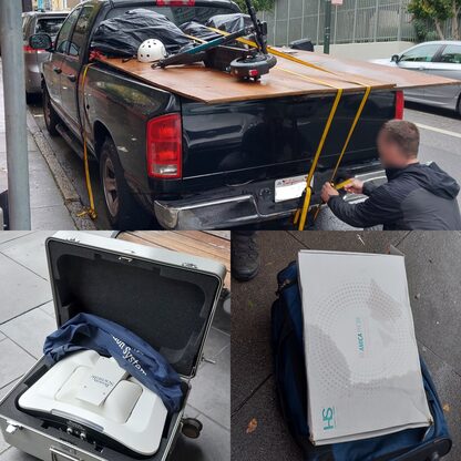 image of medical equipment stolen by auto burglary suspect