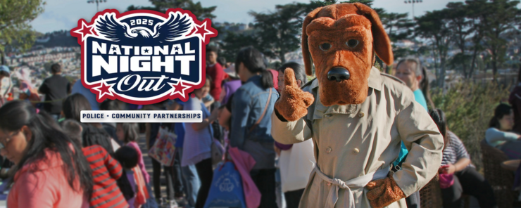 Image of crowd at annual National Night Out festivities