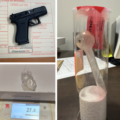 Image of firearm, narcotics seized during law enforcement operation