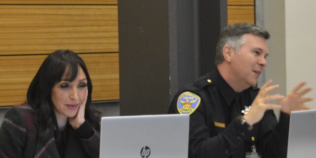 Image of members interacting during policy working group meeting