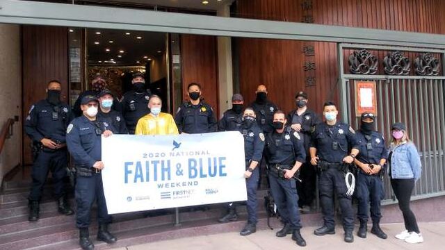 Faith and Blue Weekend Event Group Photo