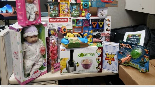 Park Station Toy Drive thank you letter from the public