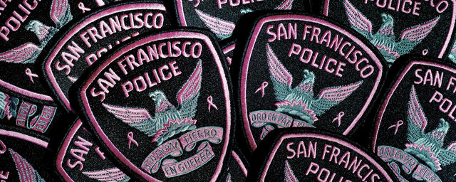 SFPD Pink Patch Project uniform patches in pink