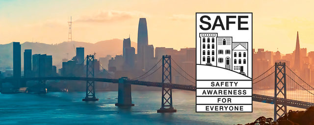 SF SAFE Logo With San Francisco City Skyline
