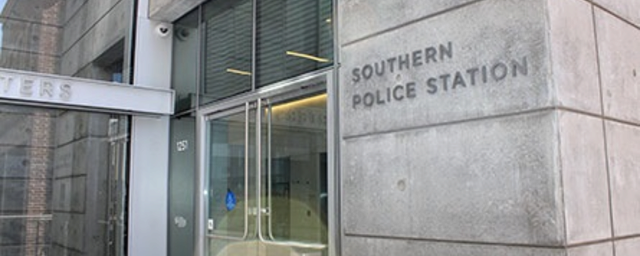 Southern Police Station Entrance at 1251 3rd Street