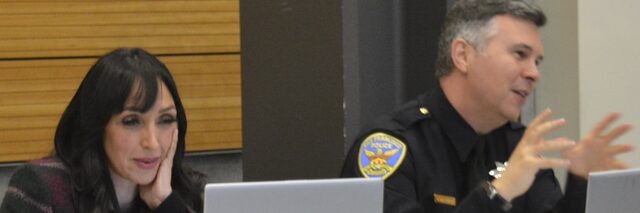 Image of members interacting during policy working group meeting